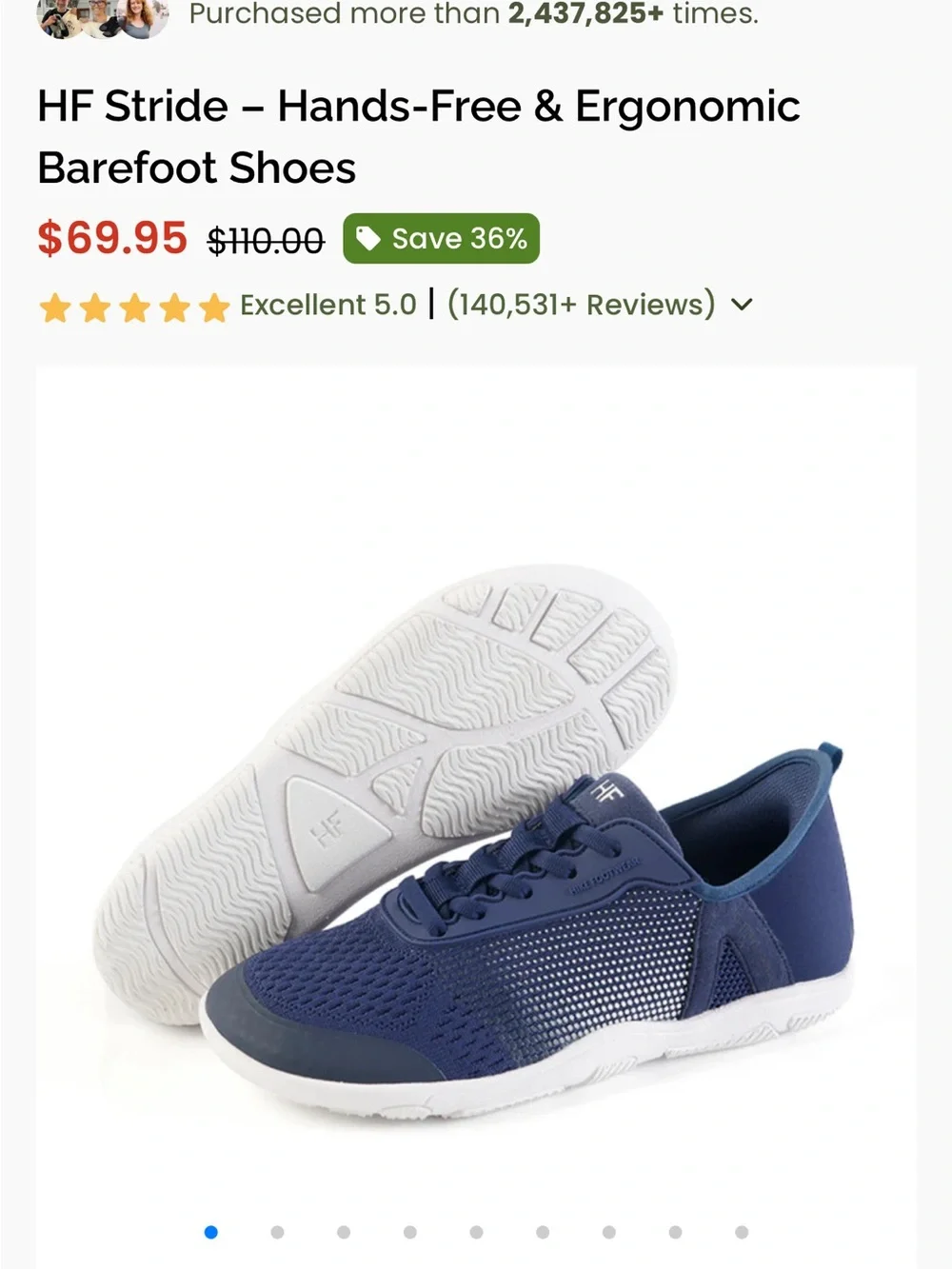 Hike HF Flow Women's Navy Athletic Shoes